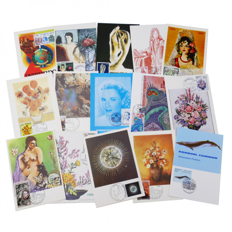 Monaco 25 cartes maximum premier jour tous différents.