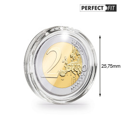 Capsules rondes ULTRA PERFECT FIT pour pièces de 2 euros.