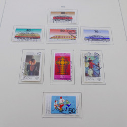 Collection timbres d'Allemagne RFA 1975-1993 oblitéré complet en album Safe.