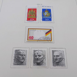 Collection timbres d'Allemagne RFA 1975-1993 oblitéré complet en album Safe.