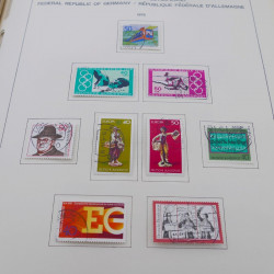 Collection timbres d'Allemagne RFA 1975-1993 oblitéré complet en album Safe.
