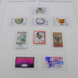 Collection timbres d'Allemagne RFA 1975-1993 oblitéré complet en album Safe.