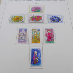 Collection timbres d'Allemagne RFA 1975-1993 oblitéré complet en album Safe.