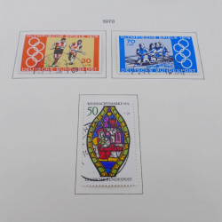 Collection timbres d'Allemagne RFA 1975-1993 oblitéré complet en album Safe.