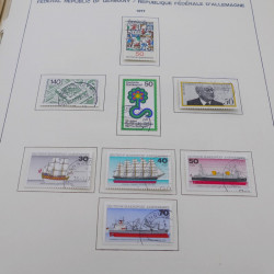 Collection timbres d'Allemagne RFA 1975-1993 oblitéré complet en album Safe.
