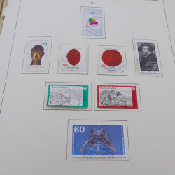 Collection timbres d'Allemagne RFA 1975-1993 oblitéré complet en album Safe.