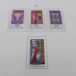 Collection timbres d'Allemagne RFA 1975-1993 oblitéré complet en album Safe.