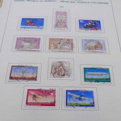 Collection timbres d'Allemagne RFA 1975-1993 oblitéré complet en album Safe.