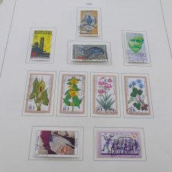 Collection timbres d'Allemagne RFA 1975-1993 oblitéré complet en album Safe.