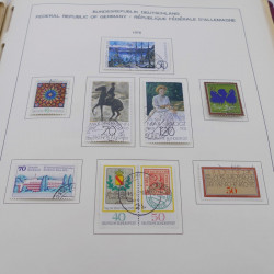 Collection timbres d'Allemagne RFA 1975-1993 oblitéré complet en album Safe.