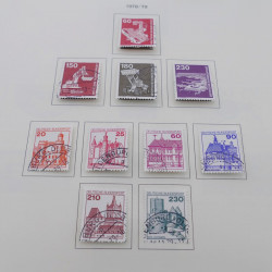 Collection timbres d'Allemagne RFA 1975-1993 oblitéré complet en album Safe.