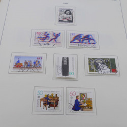 Collection timbres d'Allemagne RFA 1975-1993 oblitéré complet en album Safe.