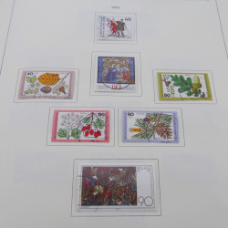 Collection timbres d'Allemagne RFA 1975-1993 oblitéré complet en album Safe.