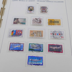 Collection timbres d'Allemagne RFA 1975-1993 oblitéré complet en album Safe.