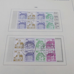 Collection timbres d'Allemagne RFA 1975-1993 oblitéré complet en album Safe.