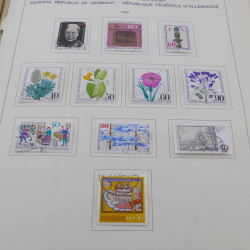 Collection timbres d'Allemagne RFA 1975-1993 oblitéré complet en album Safe.