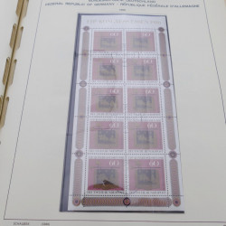 Collection timbres d'Allemagne RFA 1975-1993 oblitéré complet en album Safe.