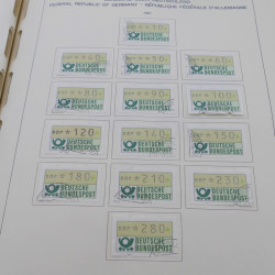 Collection timbres d'Allemagne RFA 1975-1993 oblitéré complet en album Safe.