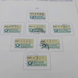 Collection timbres d'Allemagne RFA 1975-1993 oblitéré complet en album Safe.