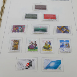 Collection timbres d'Allemagne RFA 1975-1993 oblitéré complet en album Safe.