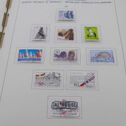 Collection timbres d'Allemagne RFA 1975-1993 oblitéré complet en album Safe.