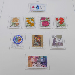Collection timbres d'Allemagne RFA 1975-1993 oblitéré complet en album Safe.