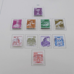 Collection timbres d'Allemagne RFA 1975-1993 oblitéré complet en album Safe.