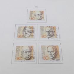 Collection timbres d'Allemagne RFA 1975-1993 oblitéré complet en album Safe.