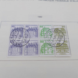 Collection timbres d'Allemagne RFA 1975-1993 oblitéré complet en album Safe.