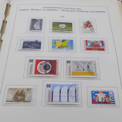 Collection timbres d'Allemagne RFA 1975-1993 oblitéré complet en album Safe.