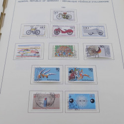 Collection timbres d'Allemagne RFA 1975-1993 oblitéré complet en album Safe.