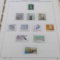 Collection timbres d'Allemagne RFA 1975-1993 oblitéré complet en album Safe.