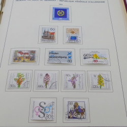 Collection timbres d'Allemagne RFA 1975-1993 oblitéré complet en album Safe.