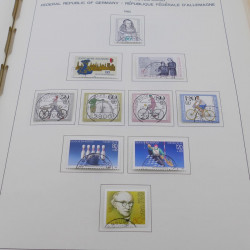 Collection timbres d'Allemagne RFA 1975-1993 oblitéré complet en album Safe.