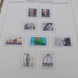 Collection timbres d'Allemagne RFA 1975-1993 oblitéré complet en album Safe.