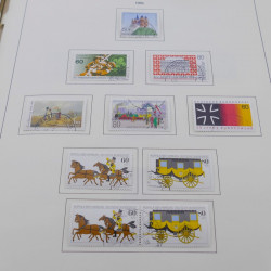 Collection timbres d'Allemagne RFA 1975-1993 oblitéré complet en album Safe.