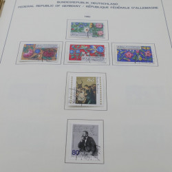 Collection timbres d'Allemagne RFA 1975-1993 oblitéré complet en album Safe.