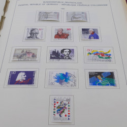 Collection timbres d'Allemagne RFA 1975-1993 oblitéré complet en album Safe.