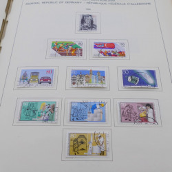 Collection timbres d'Allemagne RFA 1975-1993 oblitéré complet en album Safe.