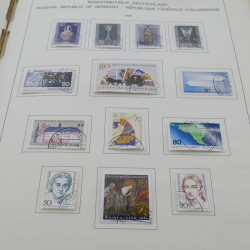 Collection timbres d'Allemagne RFA 1975-1993 oblitéré complet en album Safe.