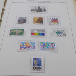 Collection timbres d'Allemagne RFA 1975-1993 oblitéré complet en album Safe.