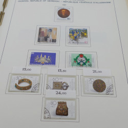 Collection timbres d'Allemagne RFA 1975-1993 oblitéré complet en album Safe.