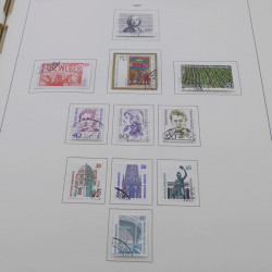Collection timbres d'Allemagne RFA 1975-1993 oblitéré complet en album Safe.