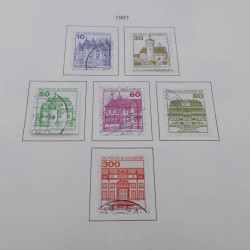 Collection timbres d'Allemagne RFA 1975-1993 oblitéré complet en album Safe.