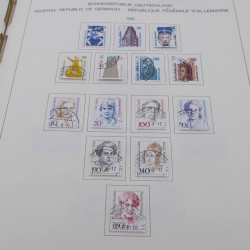 Collection timbres d'Allemagne RFA 1975-1993 oblitéré complet en album Safe.