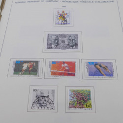 Collection timbres d'Allemagne RFA 1975-1993 oblitéré complet en album Safe.