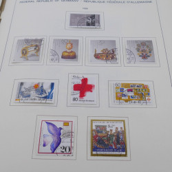Collection timbres d'Allemagne RFA 1975-1993 oblitéré complet en album Safe.