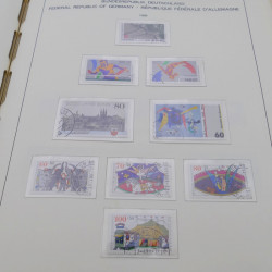 Collection timbres d'Allemagne RFA 1975-1993 oblitéré complet en album Safe.