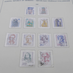 Collection timbres d'Allemagne RFA 1975-1993 oblitéré complet en album Safe.