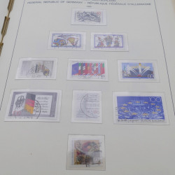 Collection timbres d'Allemagne RFA 1975-1993 oblitéré complet en album Safe.